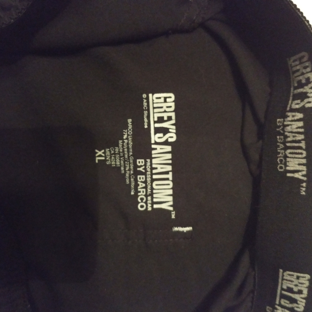 Grey's Anatomy scrub pants Black